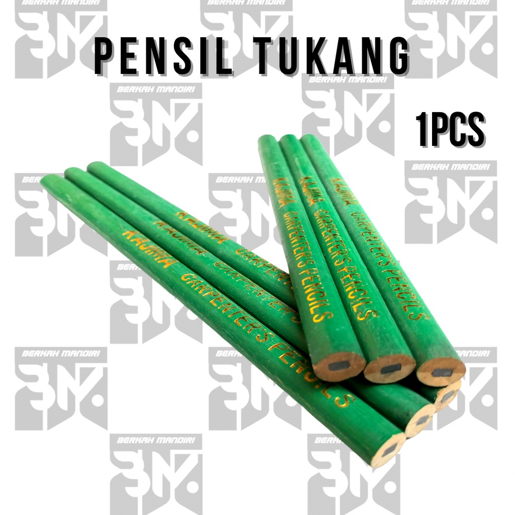 Pensil Tukang Kayu Makita|Pensil Besar Tukang Bangunan Proyek|Pensil Kaligrafi Arab Tebal|Pensil Gesek Kertas Stiker Nomor|Pensil Gambar Penanda Kain Tutup dan Kaca