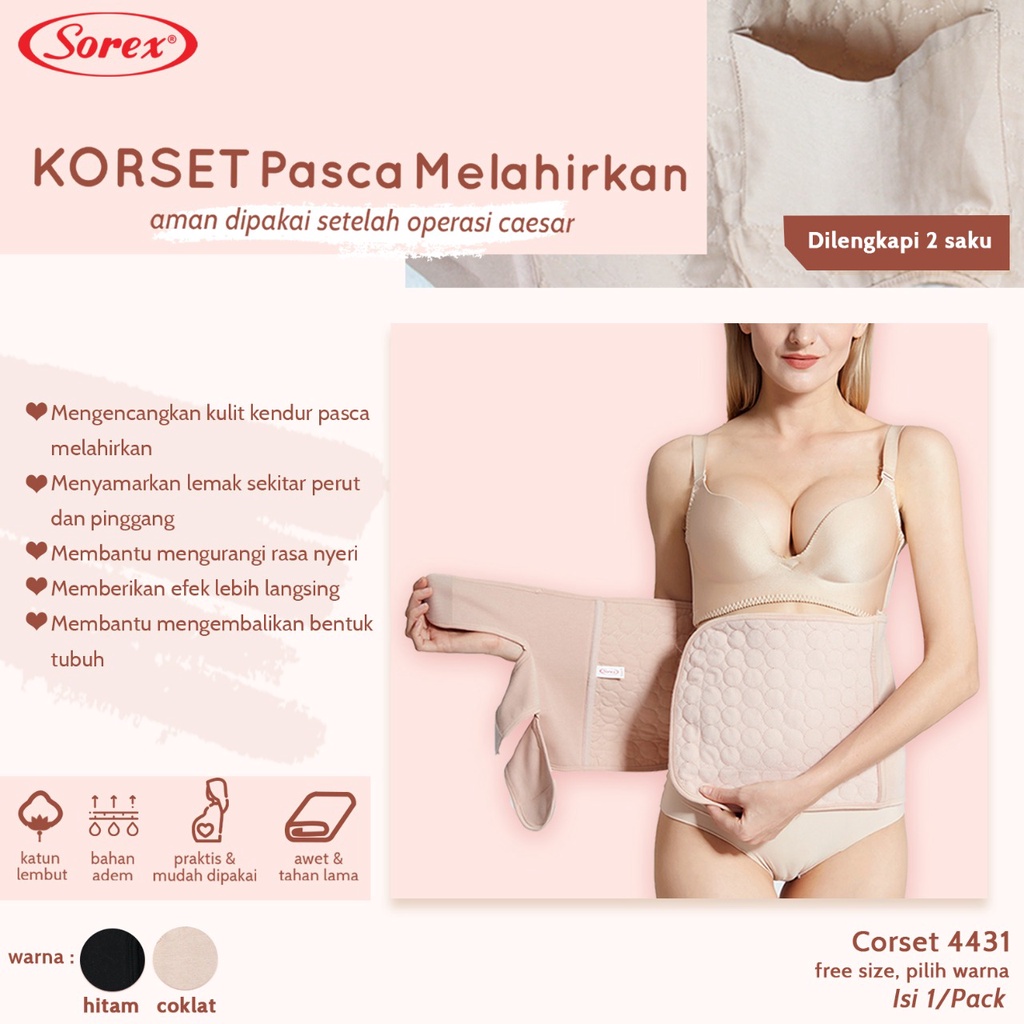 Stagen Korset Perut Pasca melahirkan 4431 Sorex