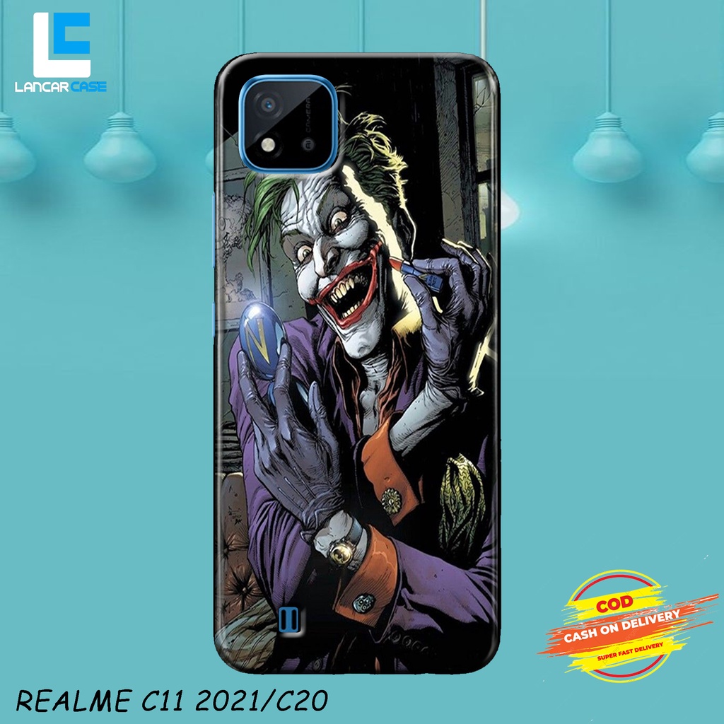 Case Hp Hardcase 3D REALME C11 2021/C20 fullprint Karakter Joker Type hp lain dichat [LC-01]