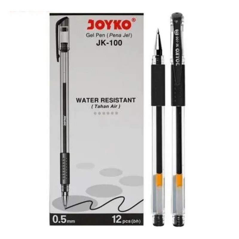 

Pulpen Gell Joyko Jk-100 Hitam 0.5mm