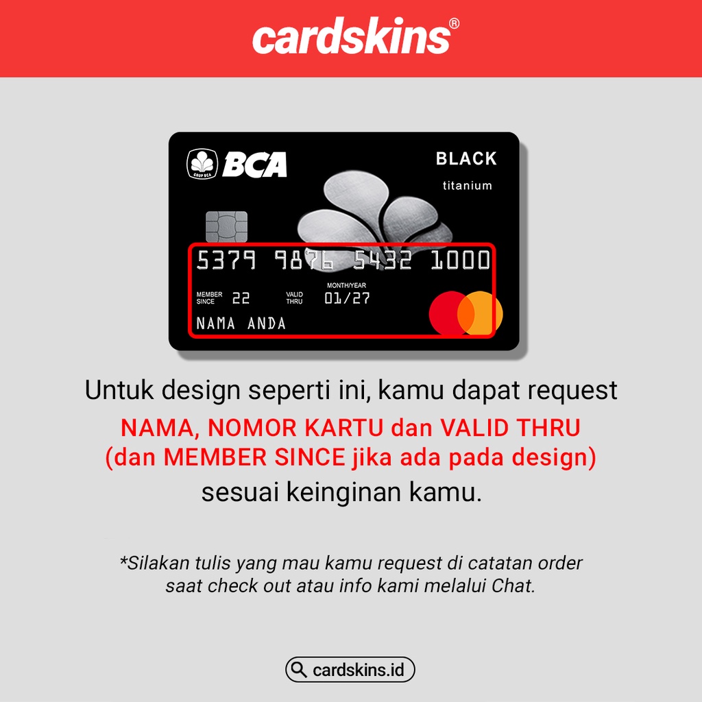BANK CARD HOLOGRAM SERIES 2 - Card Cover Skin Sticker - Stiker Kartu ATM, E-Money, E-Toll