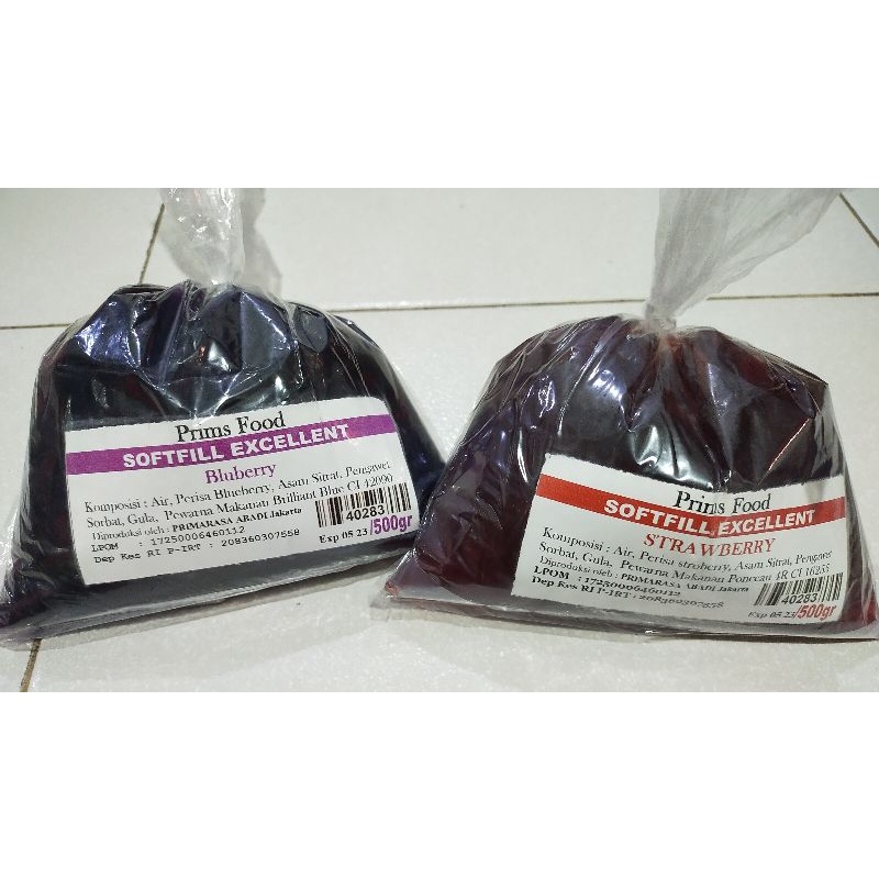 

Prims Food Selai Filling Jam Blueberry Stroberi Nenas Melon 500 GR