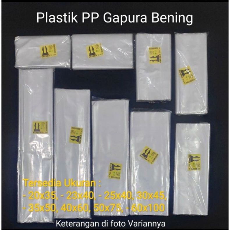 Jual Kantong Plastik PP Bening, Plastik Loundry, Plastik Bening Uk ...