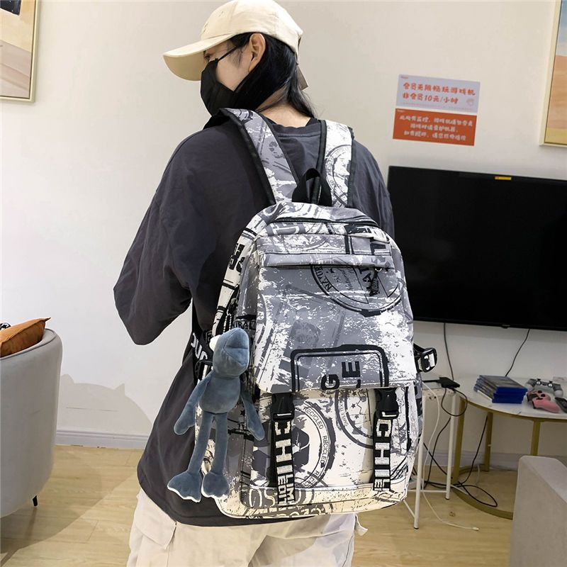 tas ransel import tas slempang emory fashion cewek☜ↂRansel grafiti jalanan trendi versi Korea fashion ransel berkapasitas besar pria dan wanita keren tas sekolah trendi cocok untuk semua