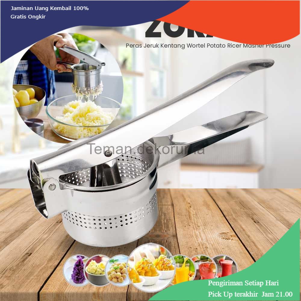 TD - PR ZORASUN Peras Jeruk Kentang Wortel Potato Ricer Masher Pressure - ZPM103