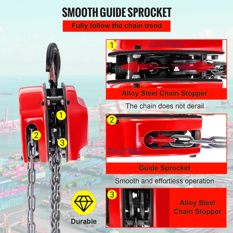Chain Block 10 Ton X 3 Meter Chain Hoist Katrol Kerekan Manual