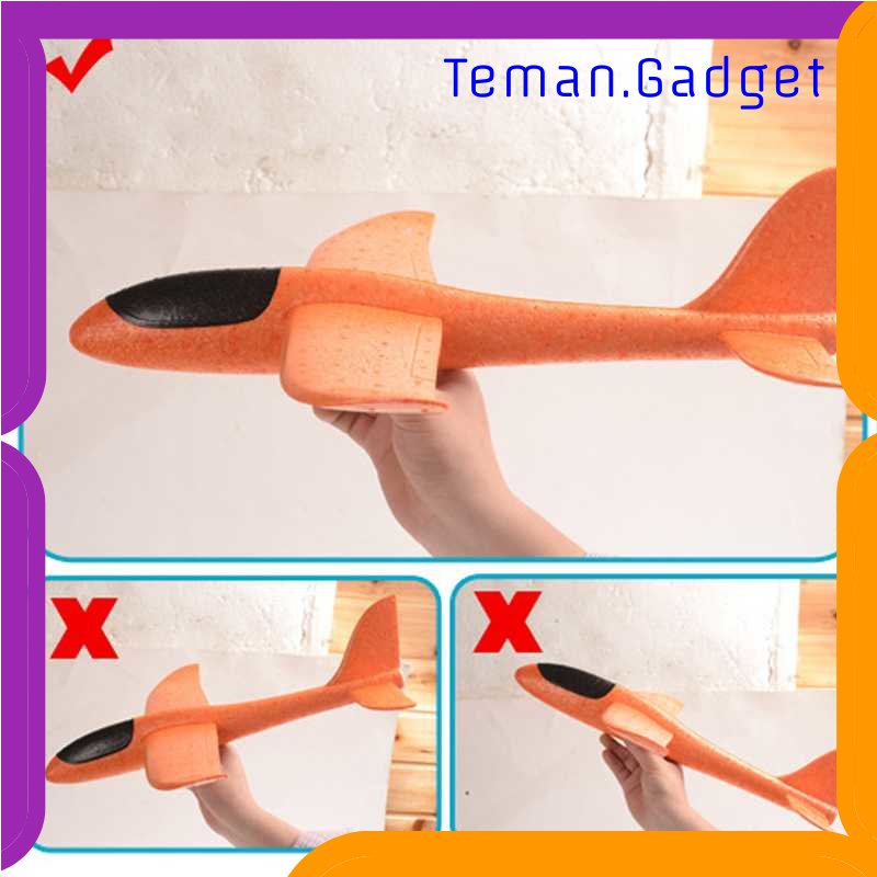 TG-MAN GOROCK Mainan Pesawat DIY Hand Throw Foam Aeroplane Flying Glider - TY0310