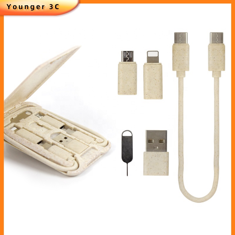 6 in 1 Kabel Charger USB Ke Micro USB Multifungsi Untuk Travel