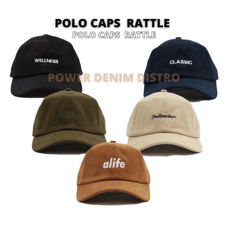 TOPI POLO CAPS ORIGINAL RATTLE | TOPI PRIA | SNAPBACK PRIA