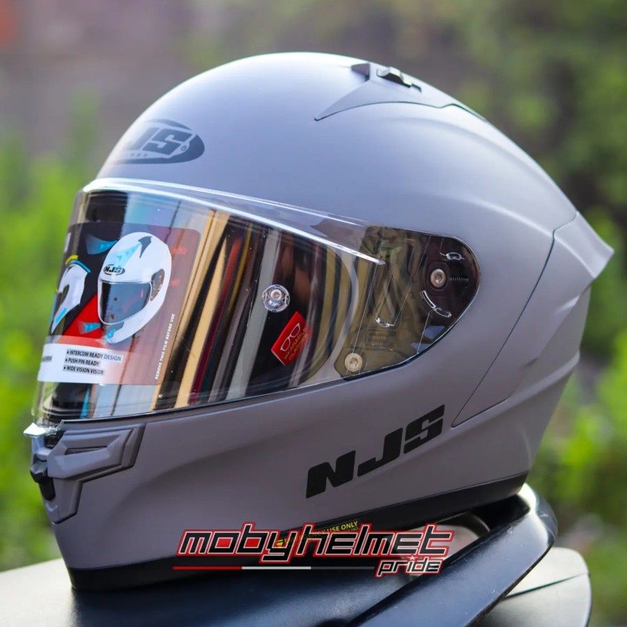 Helm NJS ZX1R - ZX-1R Stone Grey Doff