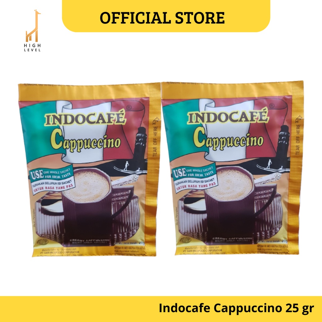 

Kopi Coffee Indocafe Cappuccino Creamy Sachet 25 gr