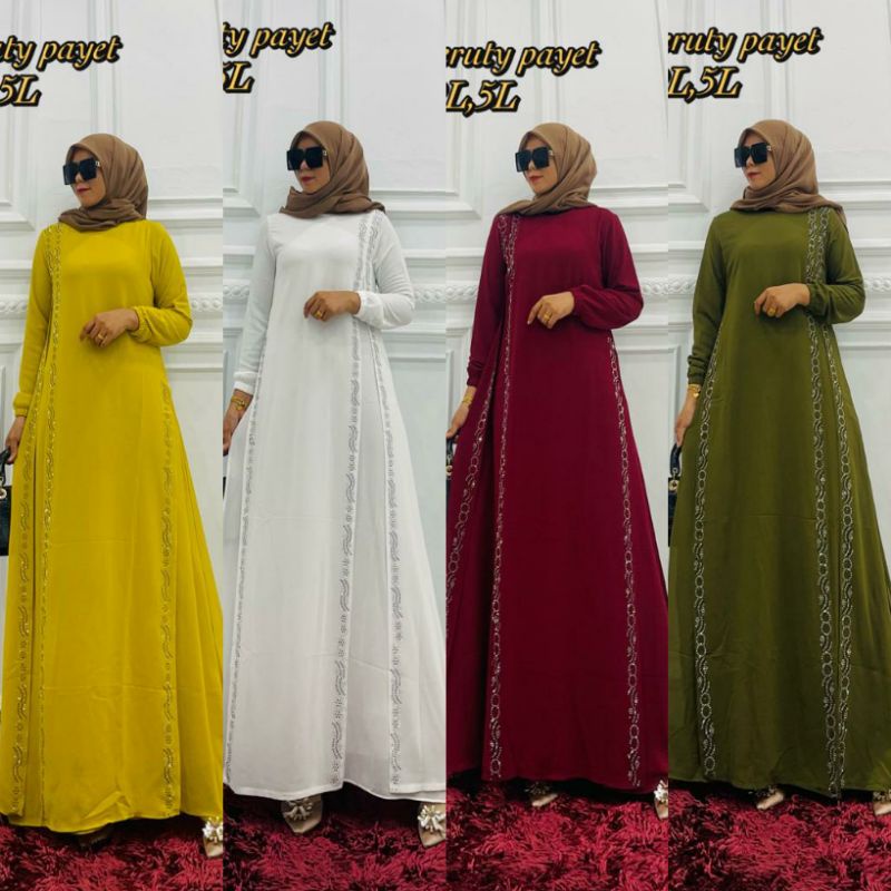 GAMIS CERUTY REMAJA KEKINIAN BAJU DRESS SERUTI WANITA PAYET TERBARU TERLARIS BISA SERAGAMAN STANDARD DAN JUMBO