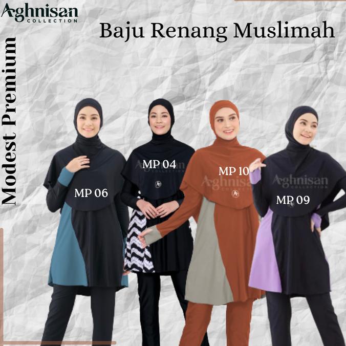 Baju Renang Muslimah Modest Premium - Renang Wanita Muslimah Aghnisan