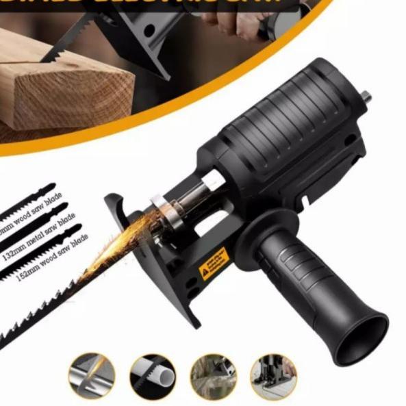 Adaptor Bor Reciprocating Jig saw Drill Gergaji Kayu