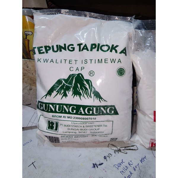 

Tepung Tapioka Kanji Gunung Agung 500 gram