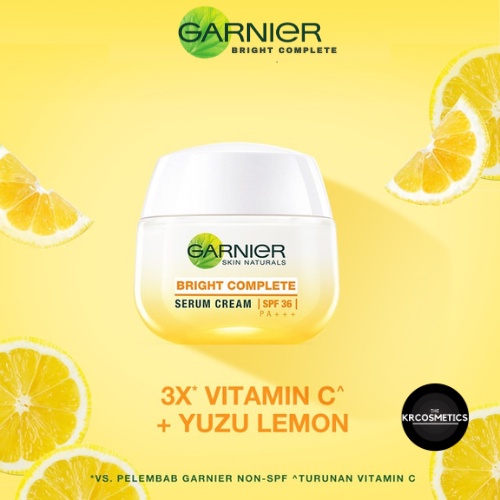 Garnier Light Complete Whitening Serum Cream SPF36 cream siang garnier 20 ml 50ml