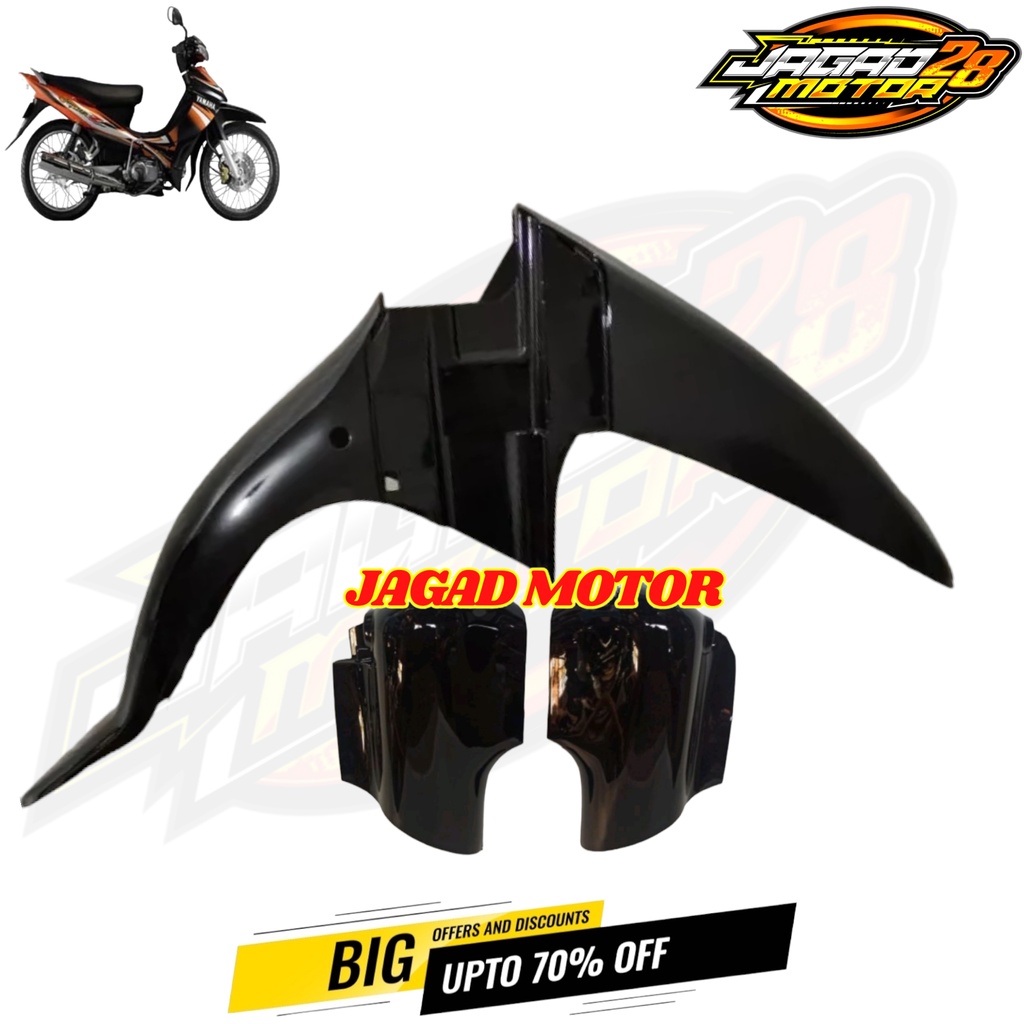 Spakbor Depan Yamaha Jupiter Z Lama Plus Tutup Shock Hitam / Spakbor Depan Plus Tutup Shock Yamaha Jupiter Z Lama Hitam / Spakbor Depan Yamaha Jupiter Z Lama Set Tutup Shock Hitam / Spakbor Sepakbor Slebor Depan Jupiter Z Lama  Plus Tutup Shock Hitam