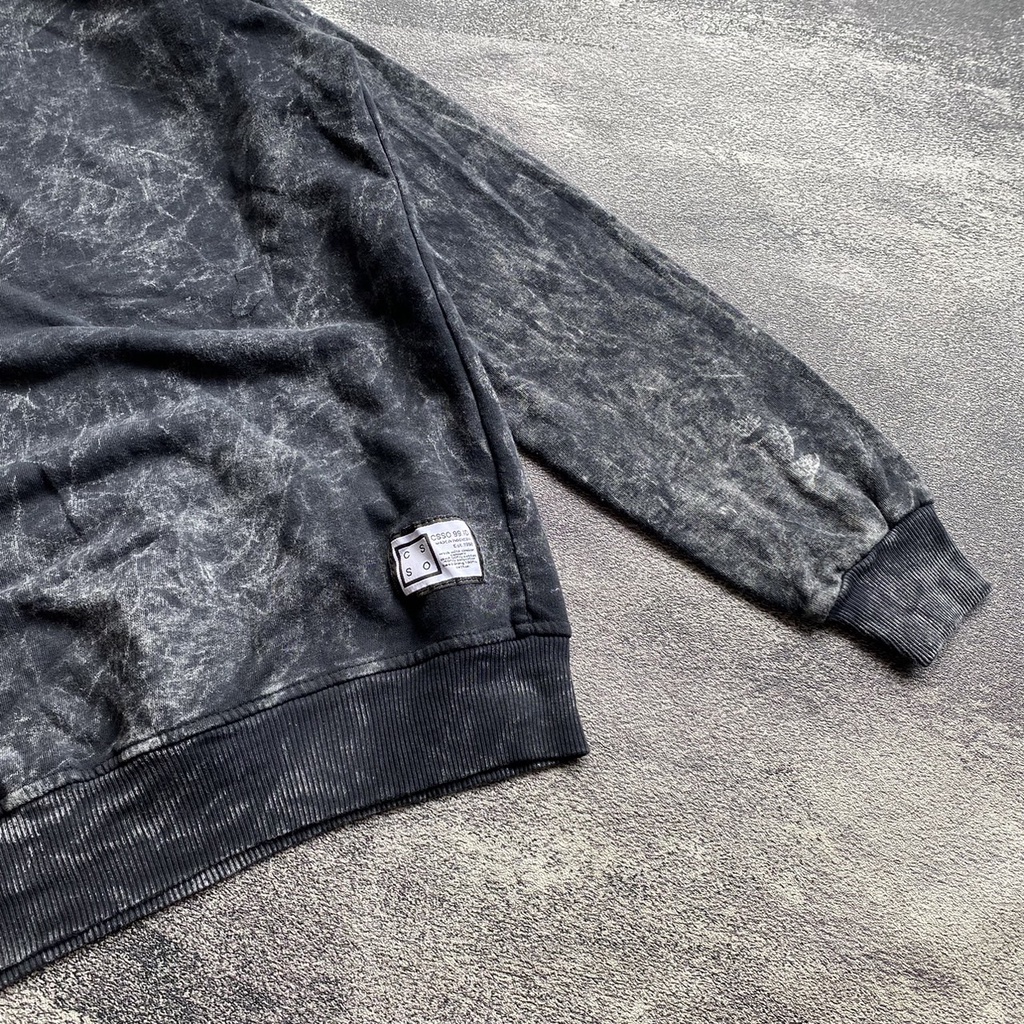 JAKET SWEATER HOODIE WASHED FEROCIOUS - SWATER HOODIE WASHING HITAM - PRIA &amp; WANITA (UNISEX)[BISA COD]-FREE STICKER