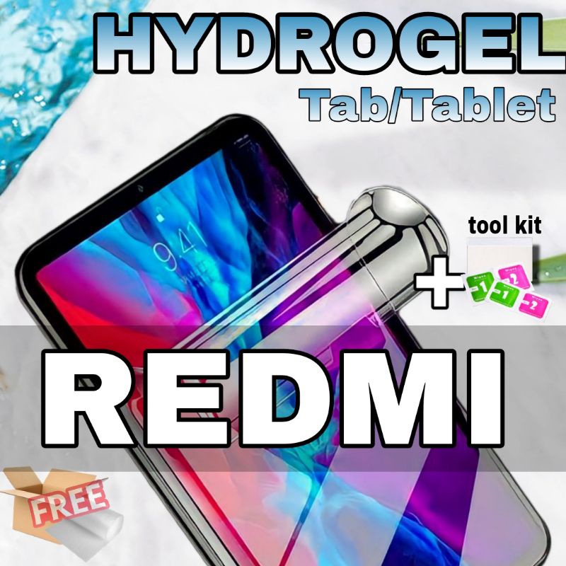 TEMPERED PELINDUNG JELLY HYDROGEL REDMI TAB / TABLET / PAD 2022