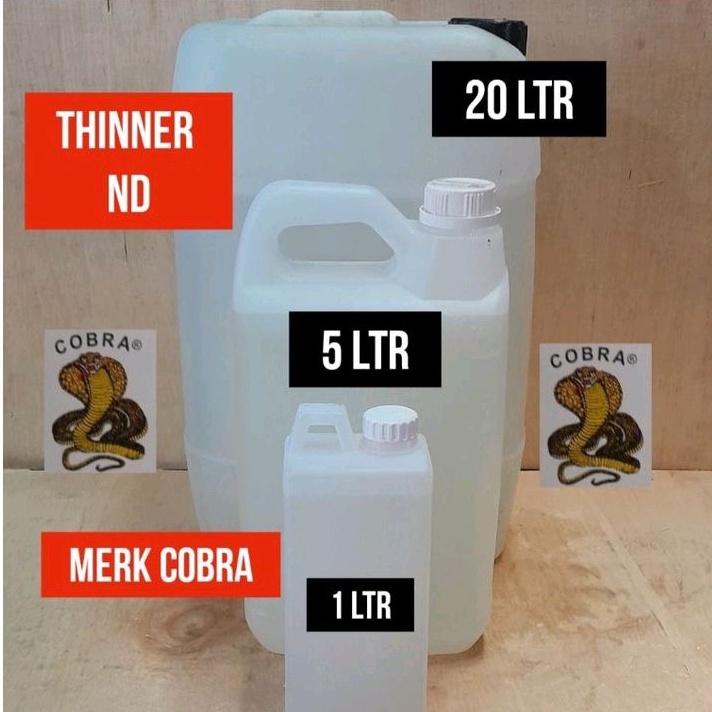 Thinner ND 5 Liter Cobra Thinner ND Cobra Eceran Per 5 Liter Tener ND Cobra Tiner ND Cobra 5LTR