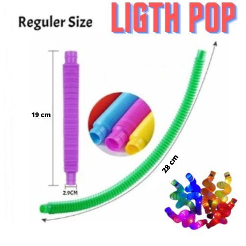 Pop Pipes Mainan Anak Viral Light /Mainan Lampu Stick Pipa/Lampu stik