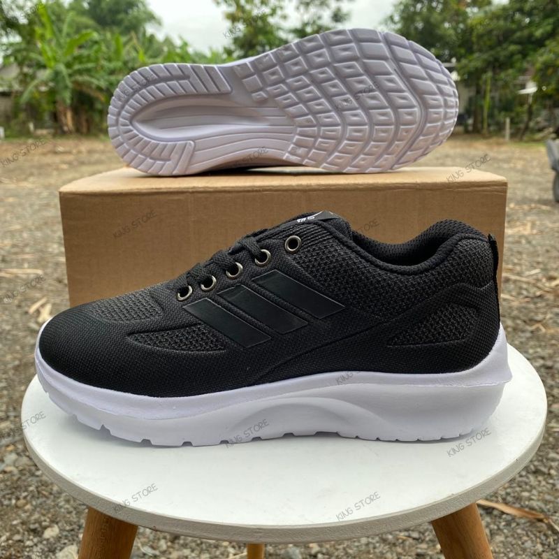 Sepatu Sekolah Anak Hitam Putih Size 33-40