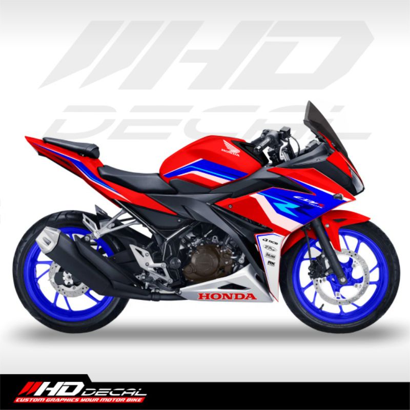 Decal striping CBR150R facelift 2016-2019 model livery custom RWB honda