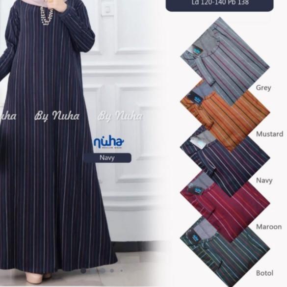 NEW ANJANI#9 JUMBO MAXY TERBARU GAMIS JUMBO BAHAN KAOS DENIM TEBAL - marun