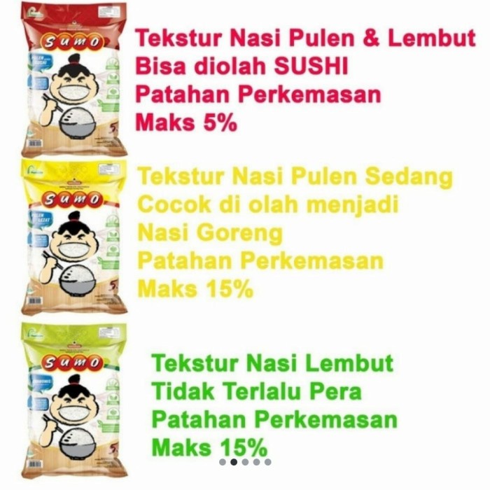 

Beras Sumo 5 Kg Kemasan Merah-Premium