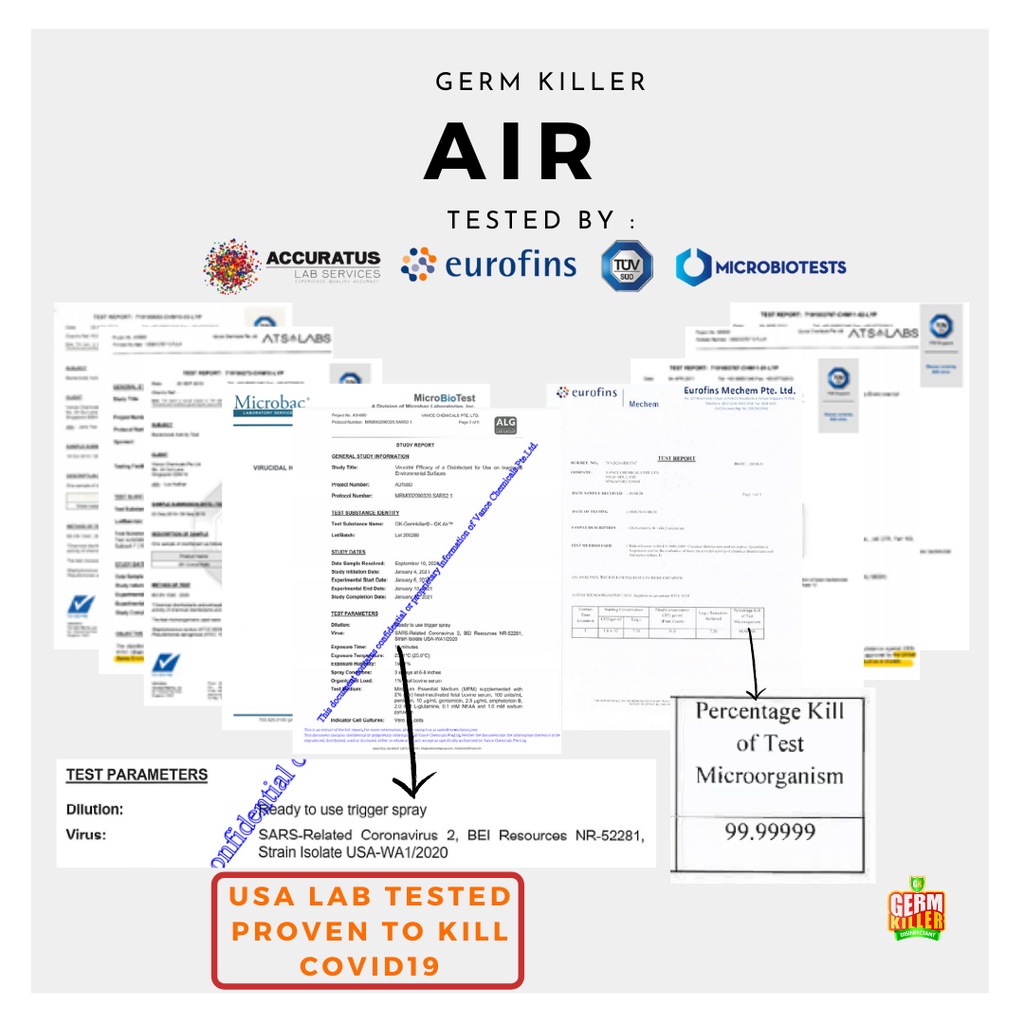 GERM KILLER AIR DISINFECTANT 20ML