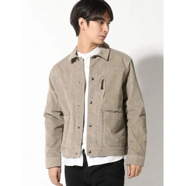 JAKET DENIM PRIA BNR CORDUROY TRUCKER JACKET STRETCH ORIGINAL