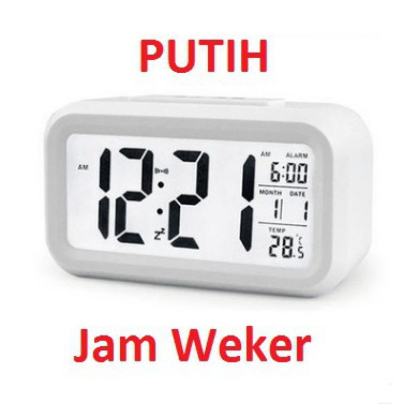 Jam Weker Jam Alarm Beker Jam Meja Jam Digital Alarm Clock Watch Jam Alarm Digital