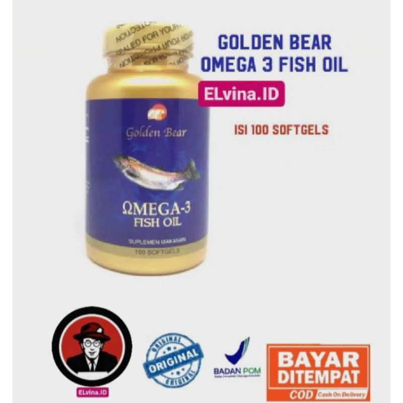 Golden Bear Laboratory Salmon Omega 3 Fish Oil 100 Softgels