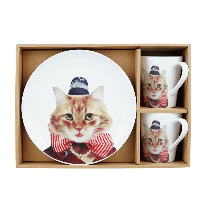 

ZEN Piring Keramik Set Gift Box/ Glamorous Pet Stylist Cat