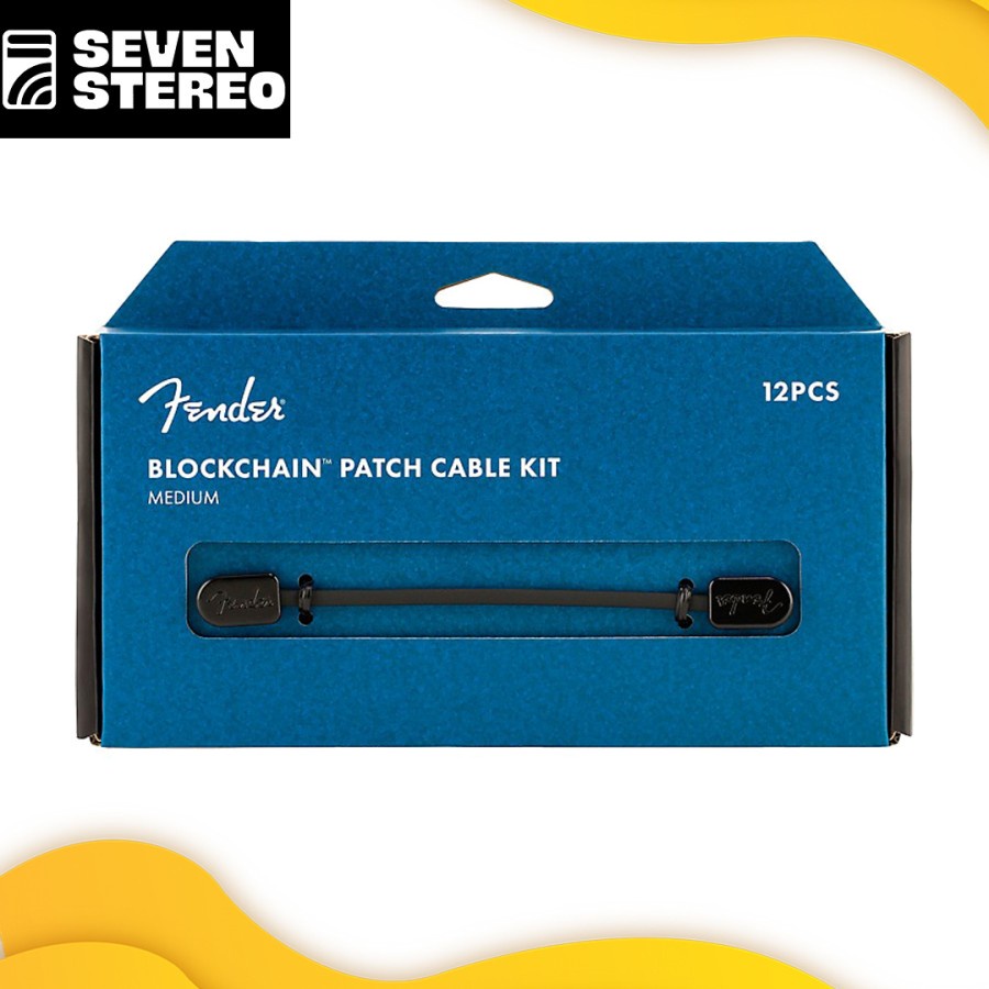 Fender Blockchain Patch Cable Kit Medium Black