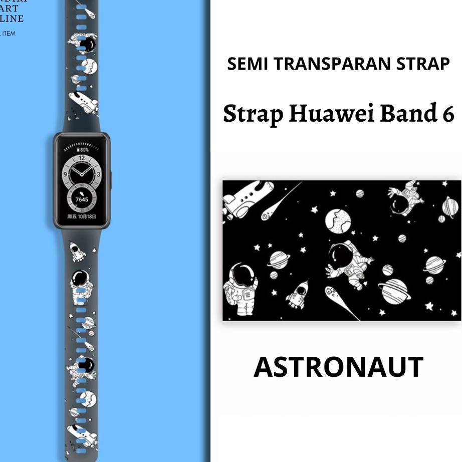 Booming Strap Huawei Band 6 Transparan Honor Band 6 Silicone Strap Pengganti Huawei Band 6 Honor Ban