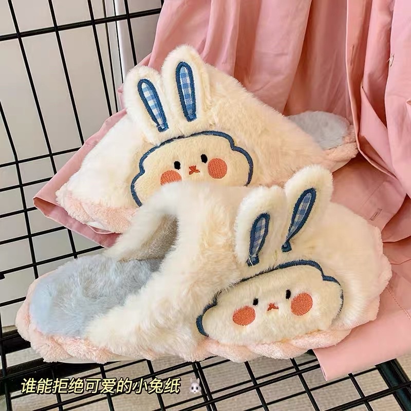 CUTE BUNNY SLIPPERS / SANDAL BUNNY DEWASA / SANDAL KAMAR TIDUR / SANDAL ANTI SLIP / SANDAL BULU MOTIF KELINCI DENGAN KUPING BERDIRI / SELOP RUMAH / COMFY HOME SLIPPERS / SENDAL MOTIF KELINCI LUCU