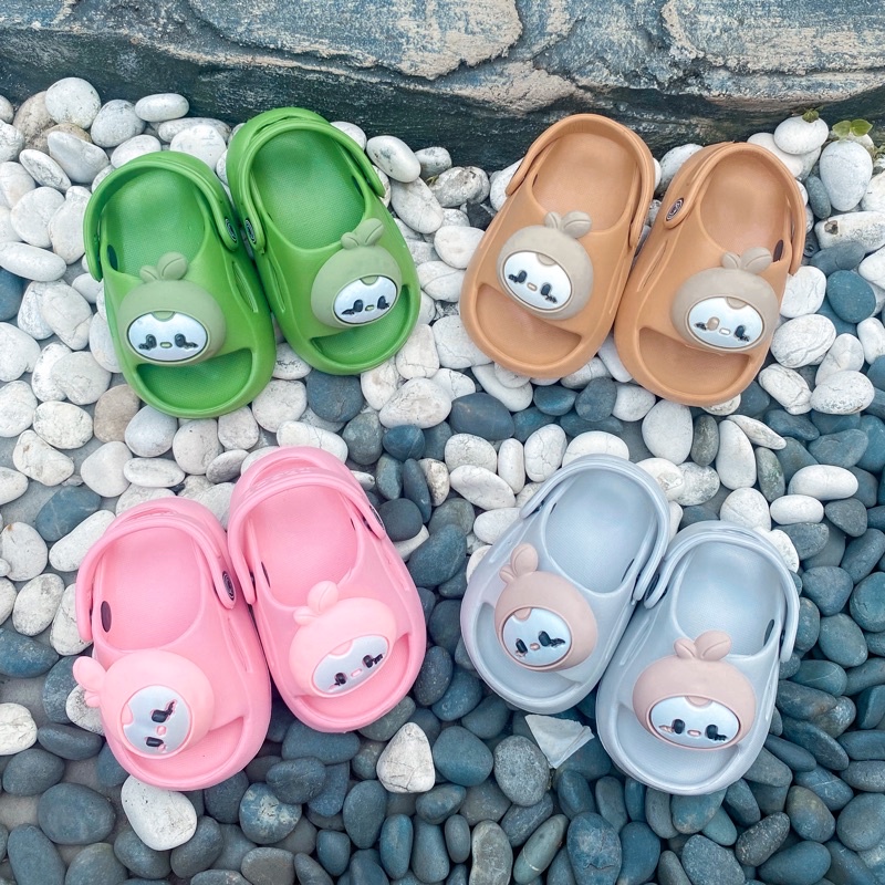 Sandal anak perempuan jelly import tali belakang baby shoes anti slip murah sol karet IRSOE