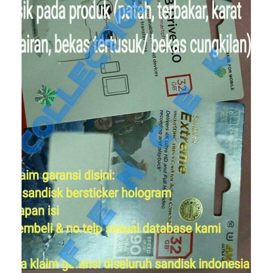 Sandisk extreme 64gb microsd memory card 64 gb memori class 10 micro