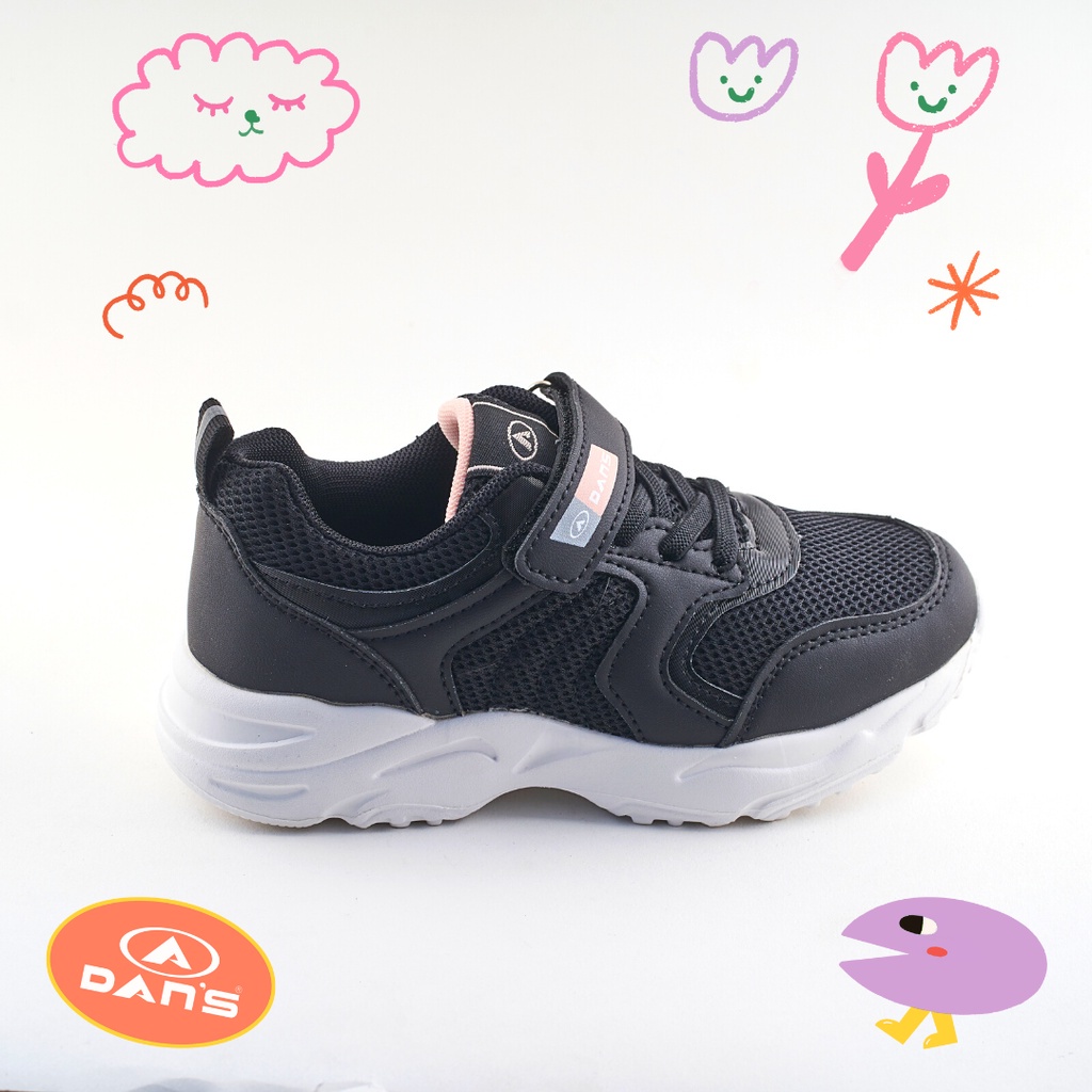 Dans Yelda Sepatu Sneakers Anak Perempuan - Black