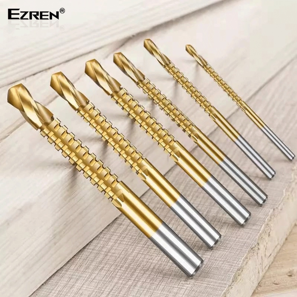 Ezren EZ-0151 6PCS Mata bor GerGaji HSS drill Titanium Coated 3-8mm