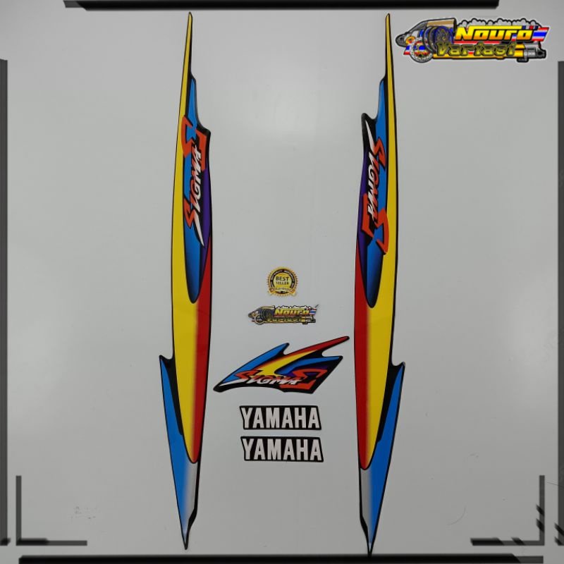 COD Striping Yamaha Sigma body standar kuning berkualitas