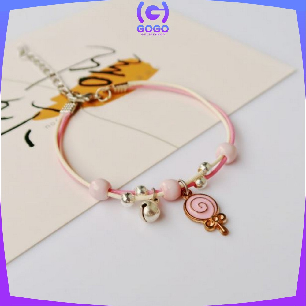 GOGO-K75 Gelang Wanita Karakter Gelang Persahabatan Tali Bracelet Korea Motif Kartun Fashion Gelang Tali Korea