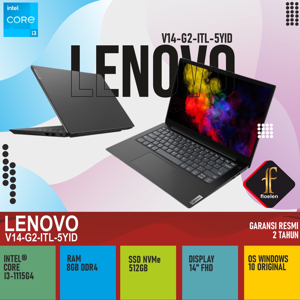 Lenovo V14 G2 ITL 5YID Core i3-1115G4 8GB 512GB SSD 14" FHD WIN -Black