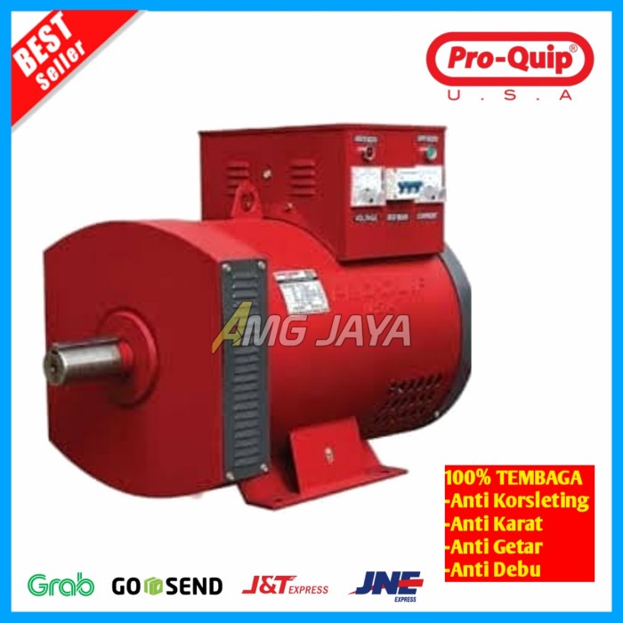 Alternator Dinamo AVG Motor 5000Watt 1Phase Standart Marine Pro-Quip