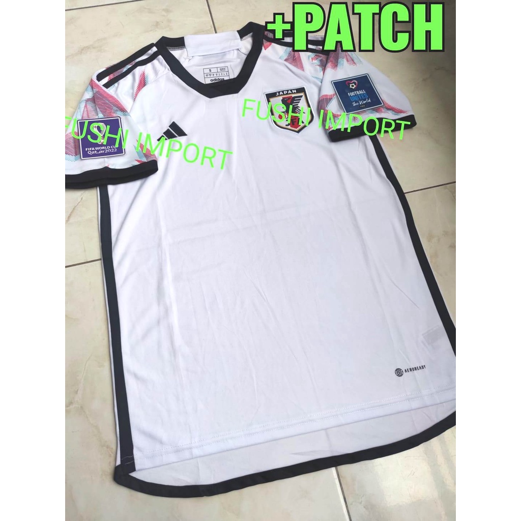 Jersey Baju Bola Jepang Away Full Patch Piala Dunia World Cup 2022 Japan Grade Ori