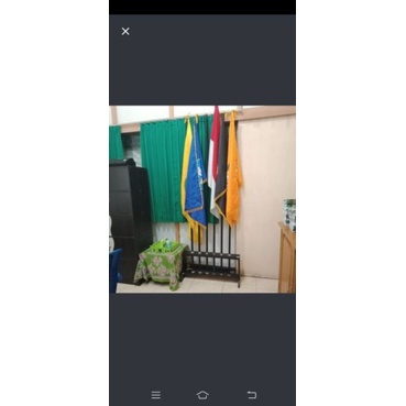 

PAKET tatakan bendera isi 6 tiang dan bendera panji sekolah
