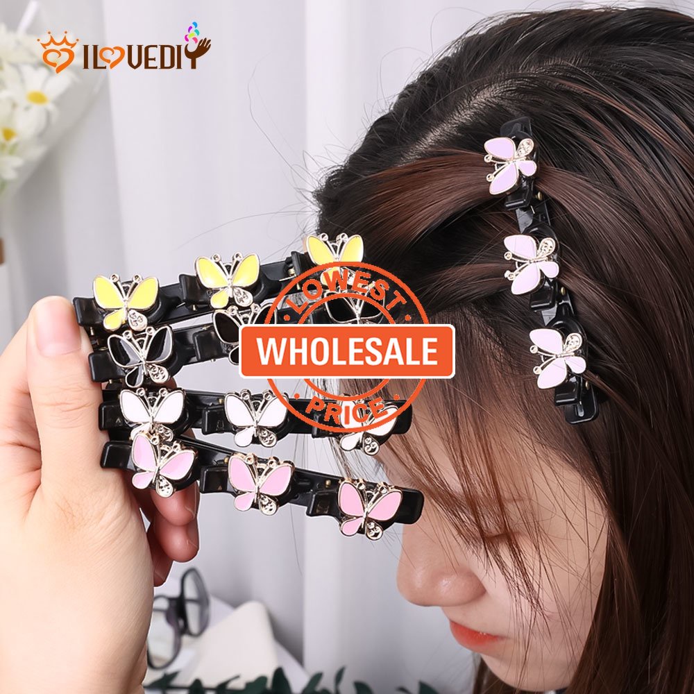 Jepit Rambut Bentuk Kupu-Kupu Bahan Akrilik Gaya Korea Untuk Wanita Butterfly