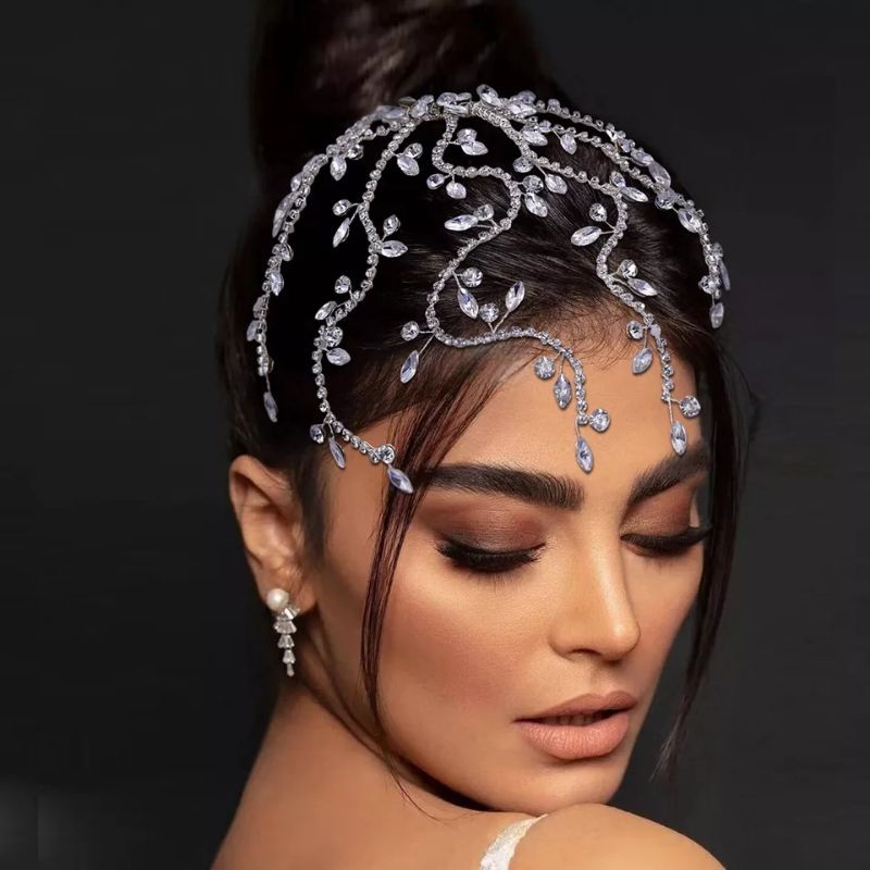 Crystal rhinestone wedding haircomb