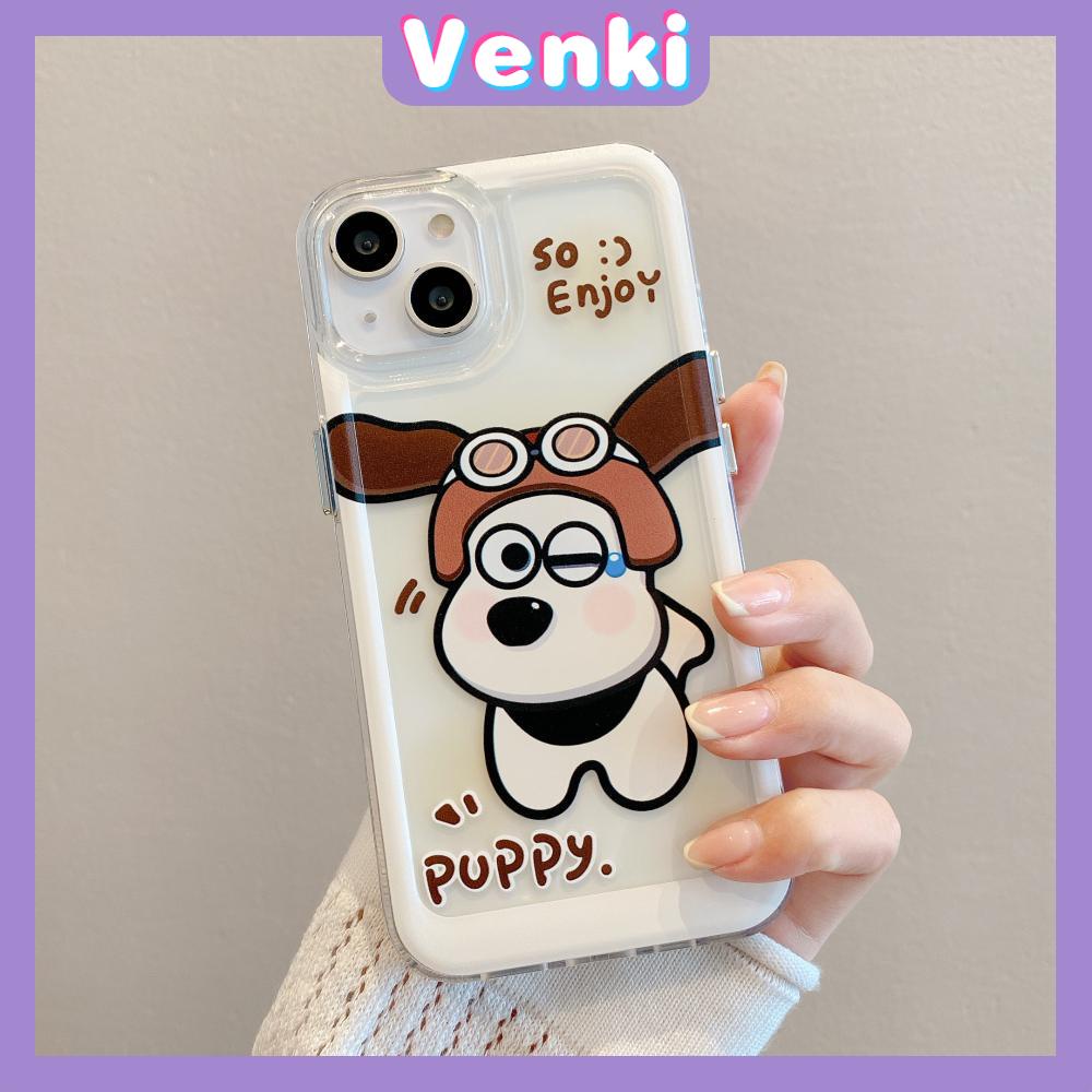 Case For iPhone 14 Pro Max Soft Silcone Big Hole Space Case Cartoon Cute Dog Plating Buttons Camera Protection Shockproof For iPhone 14 13 12 11 Plus Pro Max 6 7 8 Plus XR XS